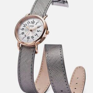 Woman Watch OPEX PARIS CAVALIER ROSE GOLD, GRAY LEATHER BAND-X3866LA1